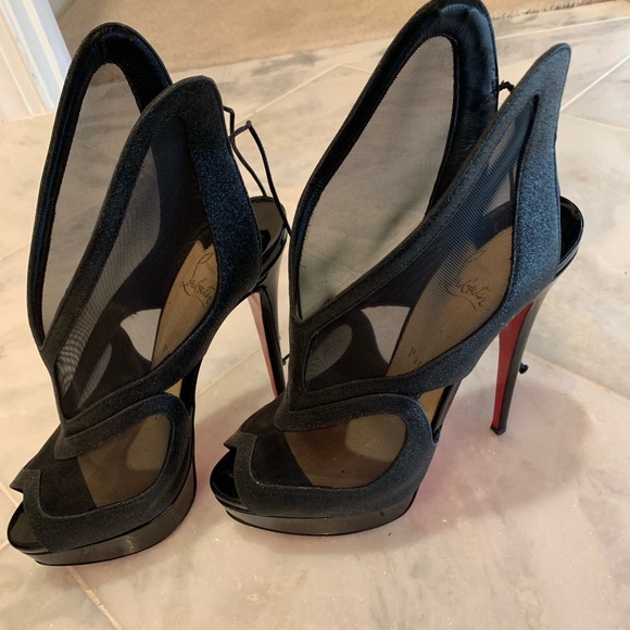 Christian Louboutin Farfamesh glitter bootie - Picture 2 of 8